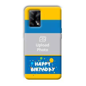 Happy Birthday Customized Printed Back Cover for Oppo F19