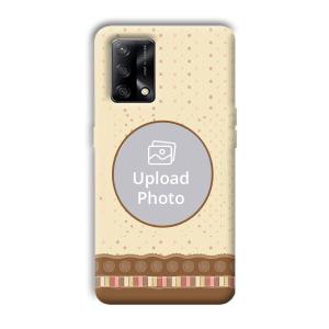Brown Design Customized Printed Back Cover for Oppo F19