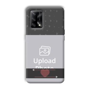 Dark Grey Customized Printed Back Cover for Oppo F19