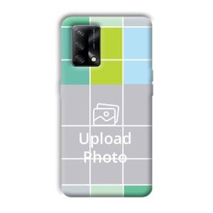 Grid Customized Printed Back Cover for Oppo F19