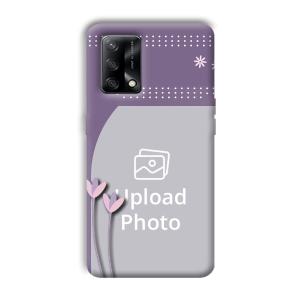 Lilac Pattern Customized Printed Back Cover for Oppo F19