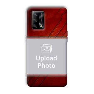 Solid Red Customized Printed Back Cover for Oppo F19