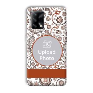 Henna Art Customized Printed Back Cover for Oppo F19