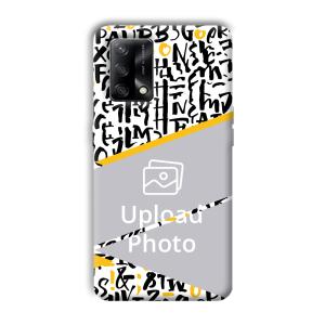 Letters Customized Printed Back Cover for Oppo F19