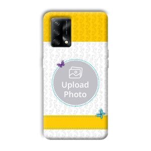 Butterflies & Yellow Customized Printed Back Cover for Oppo F19