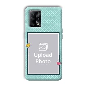 Sky Blue Customized Printed Back Cover for Oppo F19