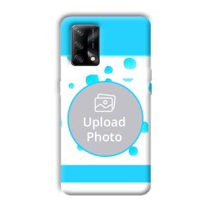 Bluish Customized Printed Back Cover for Oppo F19