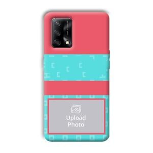 Bluish Pattern Customized Printed Back Cover for Oppo F19