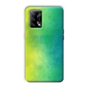 Green Pattern Phone Customized Printed Back Cover for Oppo F19