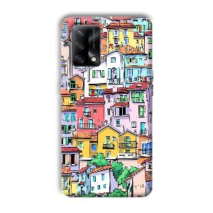 Colorful Alley Phone Customized Printed Back Cover for Oppo F19