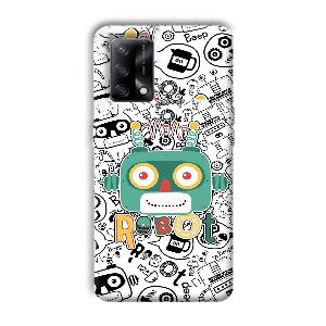 Animated Robot Phone Customized Printed Back Cover for Oppo F19