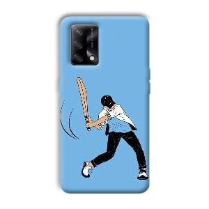 Cricketer Phone Customized Printed Back Cover for Oppo F19