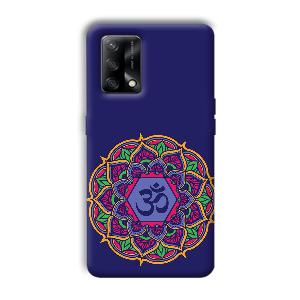 Blue Om Design Phone Customized Printed Back Cover for Oppo F19
