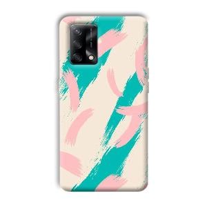 Pinkish Blue Phone Customized Printed Back Cover for Oppo F19