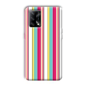 Lines Pattern Phone Customized Printed Back Cover for Oppo F19