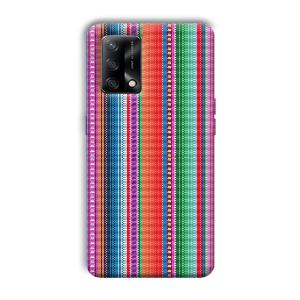 Fabric Pattern Phone Customized Printed Back Cover for Oppo F19