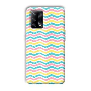 Wavy Designs Phone Customized Printed Back Cover for Oppo F19