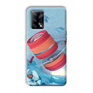 Blue Design Phone Customized Printed Back Cover for Oppo F19