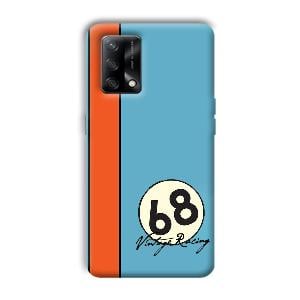 Vintage Racing Phone Customized Printed Back Cover for Oppo F19
