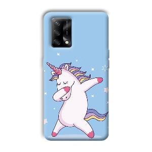 Unicorn Dab Phone Customized Printed Back Cover for Oppo F19