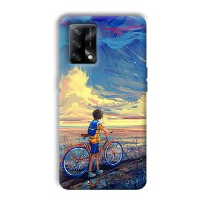 Boy & Sunset Phone Customized Printed Back Cover for Oppo F19