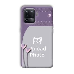Lilac Pattern Customized Printed Back Cover for Oppo F19 Pro