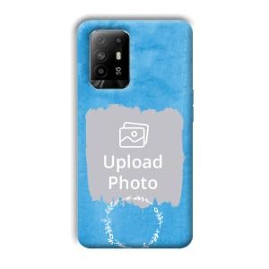 Blue Design Customized Printed Back Cover for Oppo F19 Pro Plus