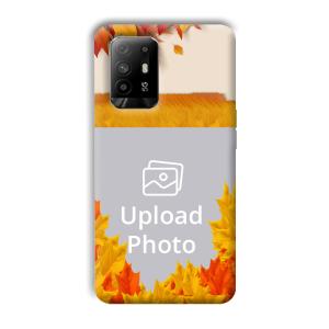 Maple Leaves Customized Printed Back Cover for Oppo F19 Pro Plus