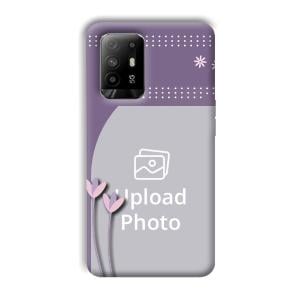 Lilac Pattern Customized Printed Back Cover for Oppo F19 Pro Plus