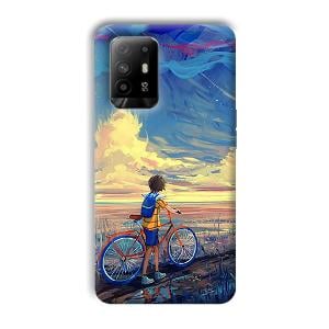 Boy & Sunset Phone Customized Printed Back Cover for Oppo F19 Pro Plus
