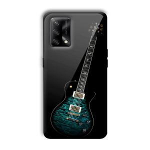 Neon Guitar Customized Printed Glass Back Cover for Oppo F19