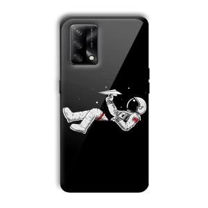 Lazy Astronaut Customized Printed Glass Back Cover for Oppo F19