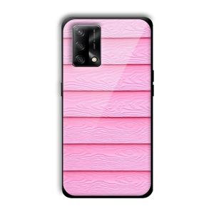 Pink Waves Customized Printed Glass Back Cover for Oppo F19