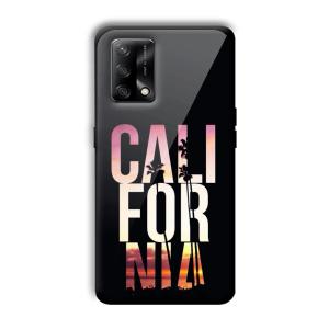 California Customized Printed Glass Back Cover for Oppo F19
