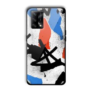 Abstract Graffiti Customized Printed Glass Back Cover for Oppo F19