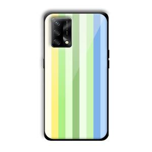 Green and Blue Customized Printed Glass Back Cover for Oppo F19