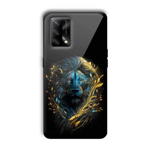 Golden Lion Customized Printed Glass Back Cover for Oppo F19