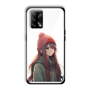 Little Girl Customized Printed Glass Back Cover for Oppo F19