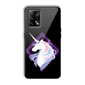 Unicorn Customized Printed Glass Back Cover for Oppo F19