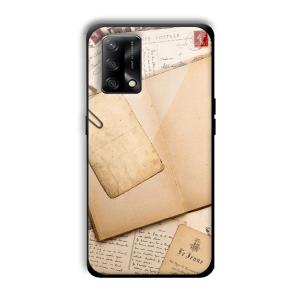 Journal Entry Customized Printed Glass Back Cover for Oppo F19
