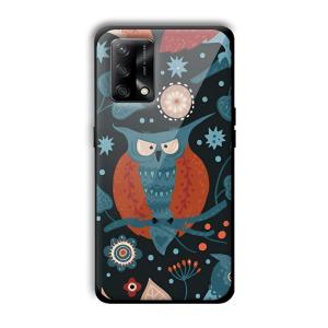 Blue Owl Customized Printed Glass Back Cover for Oppo F19