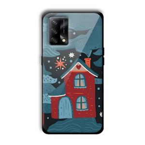 Red House Customized Printed Glass Back Cover for Oppo F19