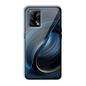 Tecno Blue Customized Printed Glass Back Cover for Oppo F19