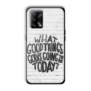 Good Thinks Customized Printed Glass Back Cover for Oppo F19