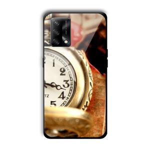 Golden Watch Customized Printed Glass Back Cover for Oppo F19