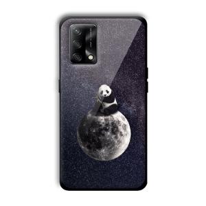 Astronaut Panda Customized Printed Glass Back Cover for Oppo F19