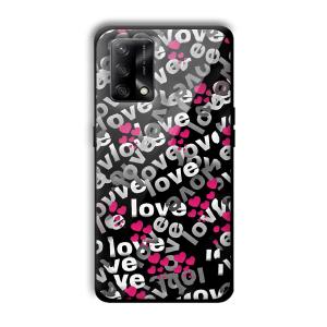 Love Customized Printed Glass Back Cover for Oppo F19