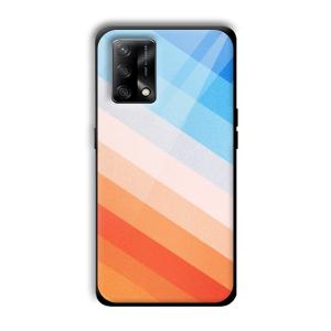 Colorful Stripes Customized Printed Glass Back Cover for Oppo F19