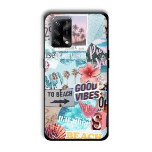 To the Beach Customized Printed Glass Back Cover for Oppo F19