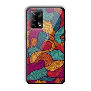Curved Colors Customized Printed Glass Back Cover for Oppo F19